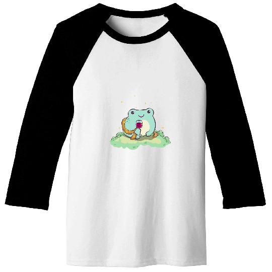 Wines Fun Boujee Aesthetic Kawaii Frog Wines Bougie Baseball Tees