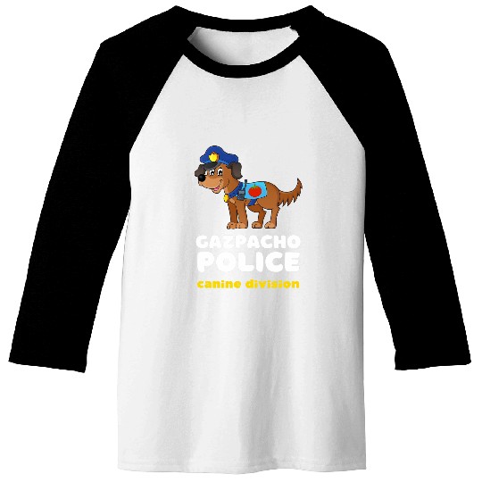 Funny Gazpacho Police Dog Politics Congress Greene Men Women Baseball Tees