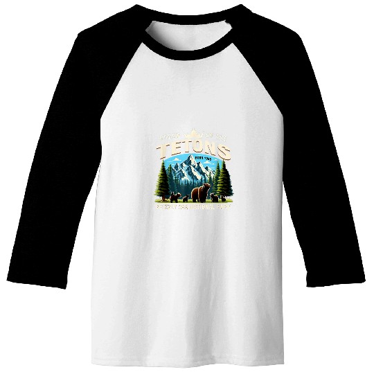 Bear Pet Queen Of The Tetons Grizzly 399 National Park Baseball Tees
