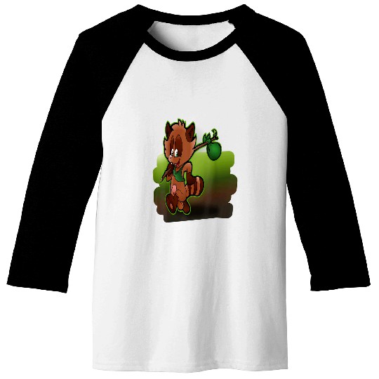 Raccoon Pet Eddie the Raccoon Baseball Tees