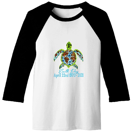 Turtle Pet earth day 51st anniversary sea turtle love environment Baseball Tees
