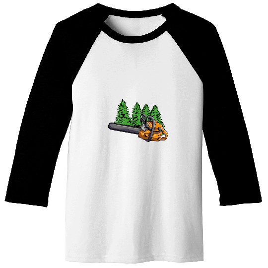 Lumberjack Forester Woodworker Chainsaw Lumber 1 Baseball Tees