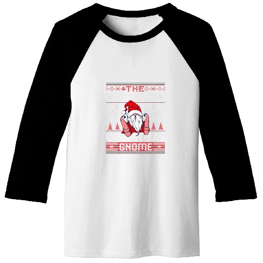portuguese christmas gnome matching family ugly Baseball Tees