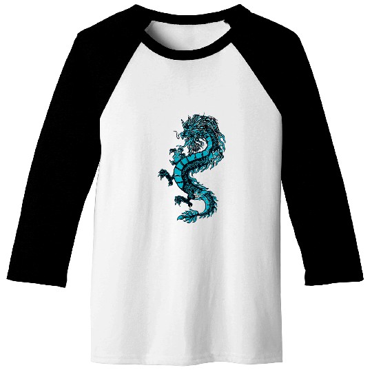 Dragon Pet Chinese Dragon Retro Dragon Grunge Aesthetic Vaporwave 1 Baseball Tees