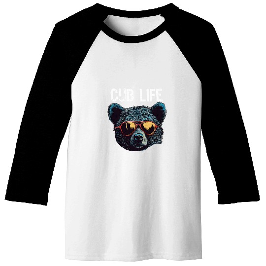 Bear Pet Cub Boys Toddler Brown Black Mom Son Daughter Baseball Tees