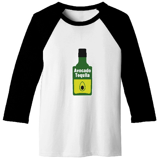 Wines Fun Bottle of Avocado Tequila Baseball Tees