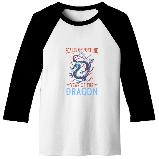 Dragon Pet Scales Of Fortune Year Of The Dragon Lunar New Year Baseball Tees