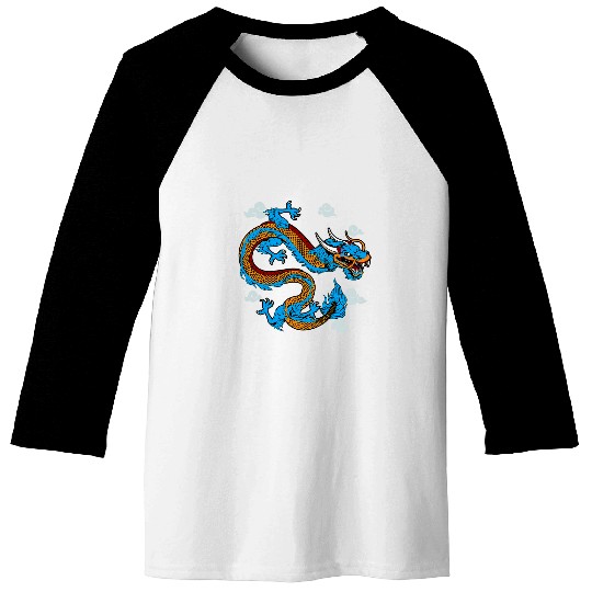 Dragon Pet Chinese Dragon Strength Symbol Tradition Asian Art Lover Baseball Tees