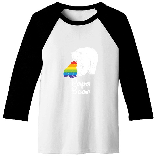 Bear Pet Papa Bear LGBTQ Pride Month Gay Pride LGBT Baseball Tees