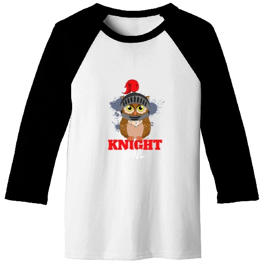 Owl Pet Knight Owl Birds Of Prey Ornithologist Baseball Tees