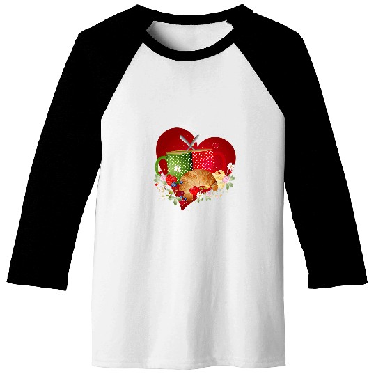 Coffee Fun Breakfast for two with croissant coffee and berries Baseball Tees
