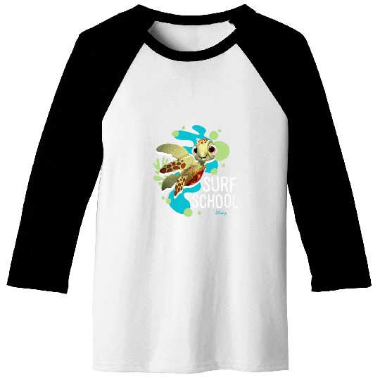 Turtle Pet Finding Nemo Squirt Turtle Surf School Baseball Tees
