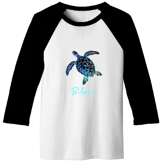 Turtle Pet Biloxi Mississippi Vacation Holiday Retro Sea Turtle 4 Baseball Tees