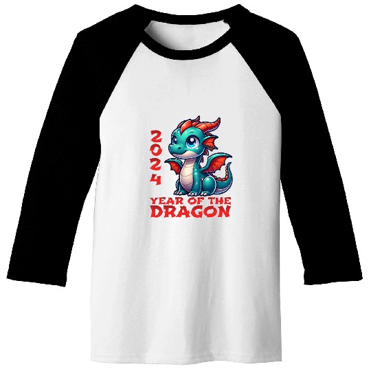 Dragon Pet Chinese New Year Kids Year of The Dragon 10 Baseball Tees