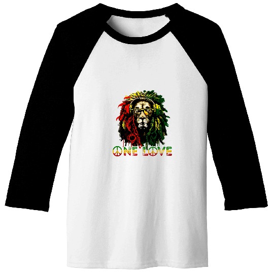 Lion Pet Rasta Reggae Lion Of Judah Hippie One Love Reggae Music Baseball Tees