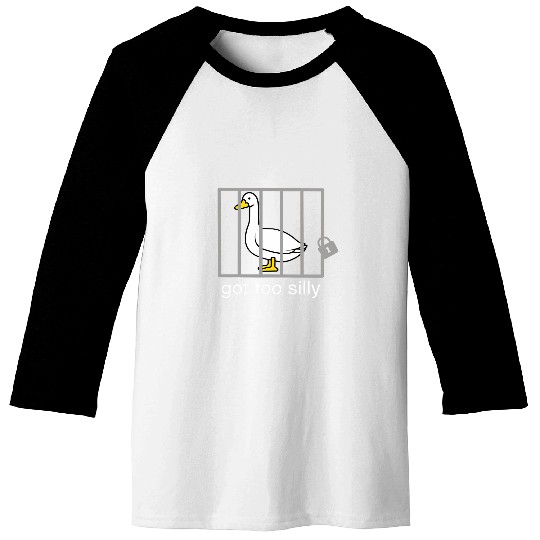 Duck Pet Got Too Silly Funny Meme Duck Animal Silly Goose Men Women Baseball Tees