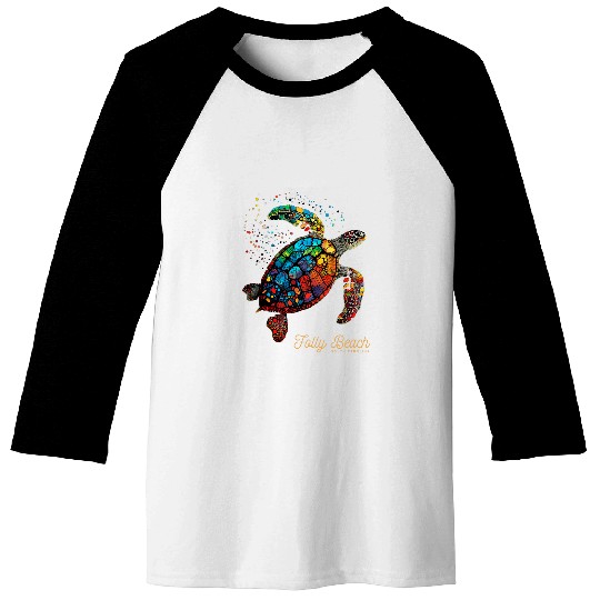 Turtle Pet Folly Beach South Carolina Holiday SC Vacation Sea Turtle 2 Baseball Tees