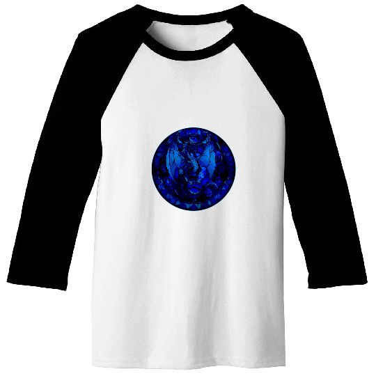 Dragon Pet Stained Glass Dragon 2 Baseball Tees