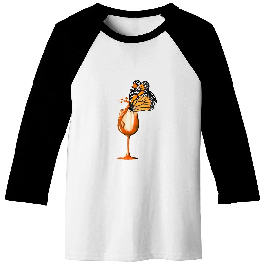 Wines Fun Butterfly Red Wines Monarch Butterfly Christmas Holidays Baseball Tees