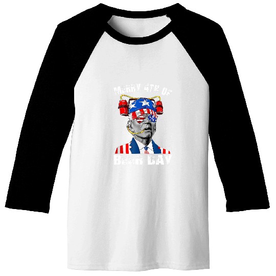 Beer Fun fun joe biden drink beer day merry 4th of july halloween Baseball Tees