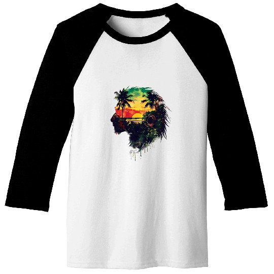 Lion Pet Rasta Reggae Music Headphones Rastafari Lion Of Judah 1 Baseball Tees