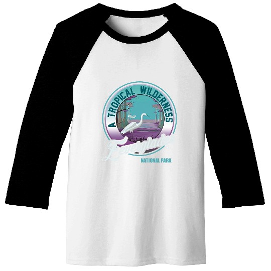 Florida National Park Everglades Tropical Wilderness Baseball Tees