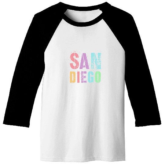 Fabulous SAN DIEGO Family Vacation Camp Grunge Trip Summer Baseball Tees