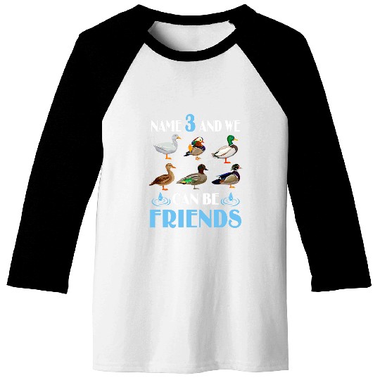 Duck Hunting Waterfowl Hunters Different Duck Species Farm Baseball Tees