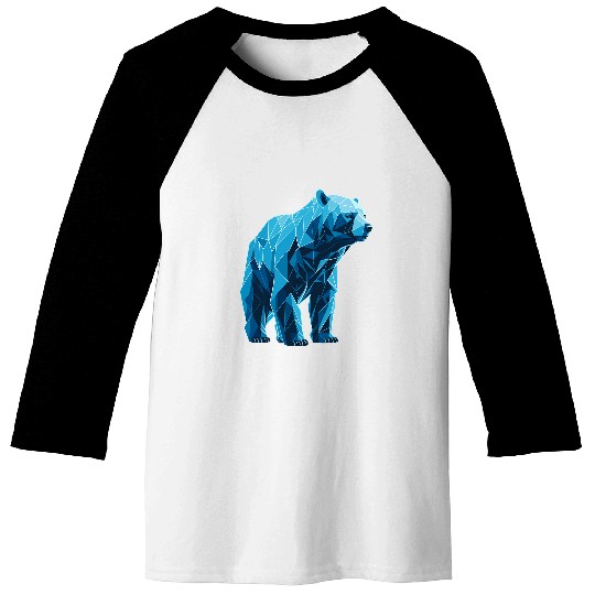 Bear Pet Polar Bear Animal Protection Environmental Protection Polygon Baseball Tees