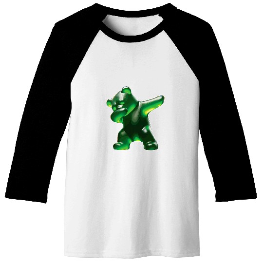 Bear Pet Gummy Bear Green Gummy Bear Dabbings Gummy Bear Baseball Tees