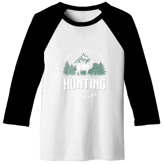 God Family Elk Hunting Tradition in Colorado Baseball Tees