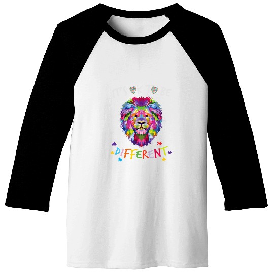 Lion Pet Autism Lion I See Your True Colors That s Why I Love You Baseball Tees