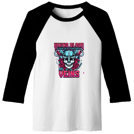 Norse Viking Mythology Design for Viking Warriors 56 Baseball Tees