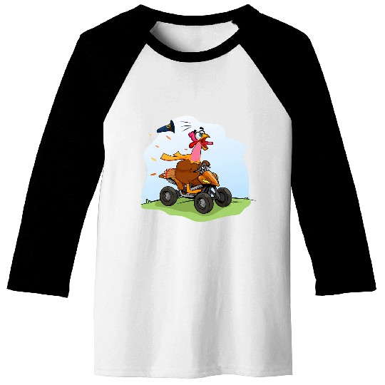Happy Thanksgiving Funny Turkey Hunting Family Trot Matching 1 Baseball Tees