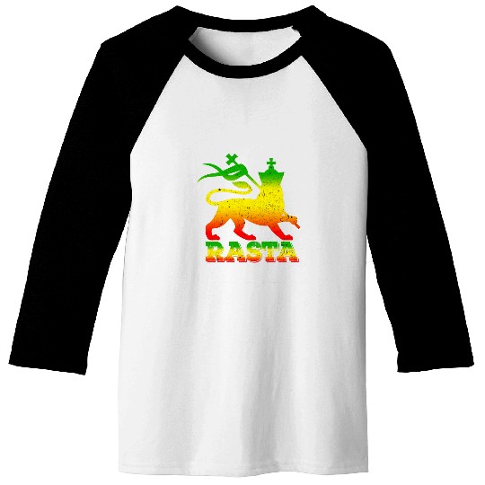 Lion Pet Reggae Rastafarian Lion of Judah for Reggae Fans Baseball Tees