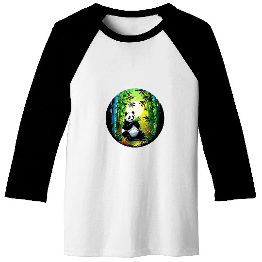 Panda Pet Bamboo Forest Chinas National Treasure The Panda Bamboo For Baseball Tees