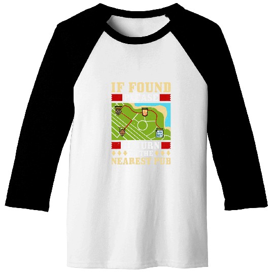 Beer Fun If Found Please Return To Nearest Pub Craft Beer Bar Crawl Baseball Tees