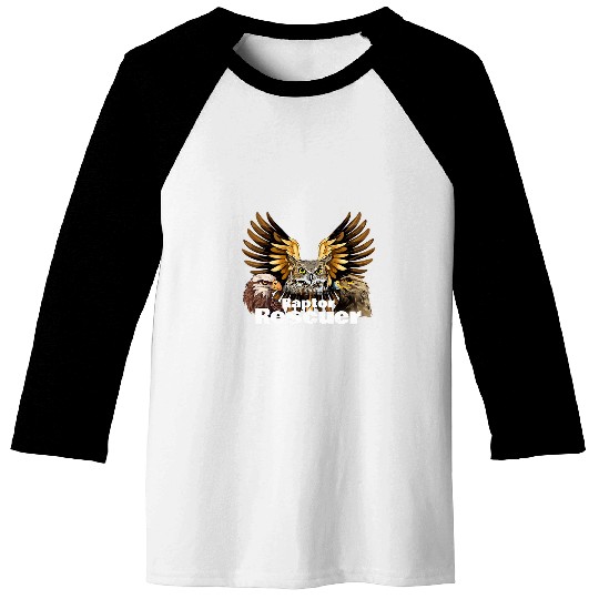 Owl Pet American Owl Eagle Hawk Raptor Birds Of Prey Rescuer Lover Baseball Tees