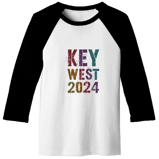 Ladies KEY WEST 2024 Off Duty Spring Break Summer Swim Trip Baseball Tees