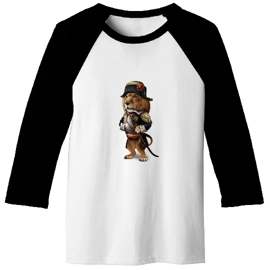 Lion Pet as Napoleon Bonaparte of France 3 Baseball Tees