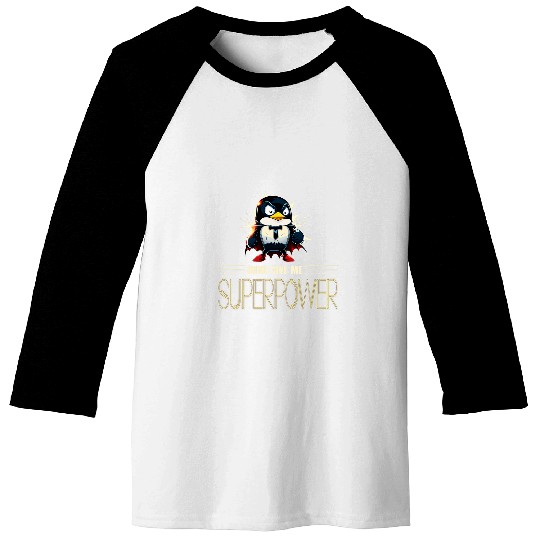 Penguin Pet Linux Tux Penguin in Tuxedo with Sudo Superpower Baseball Tees