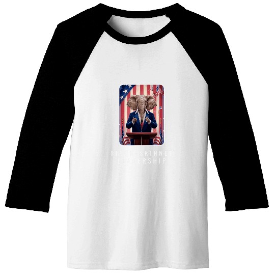 Elephant Pet Republican Elephant Leadership America Political GOP Baseball Tees