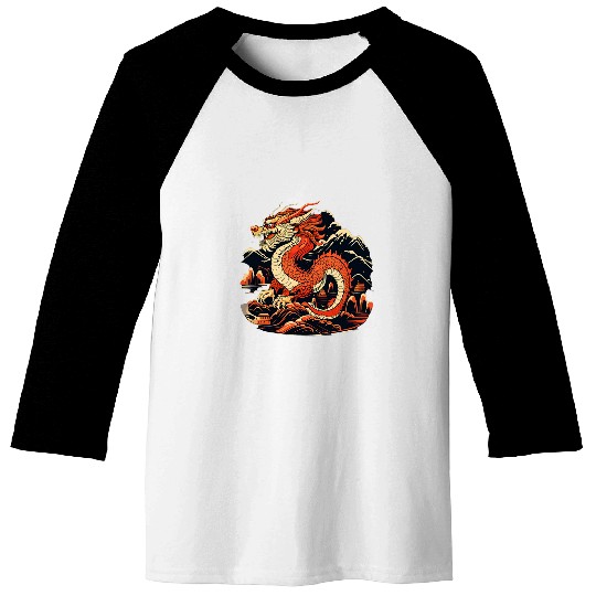 Dragon Pet Traditional Chinese Dragon Asian Mythology Animal 10 Baseball Tees