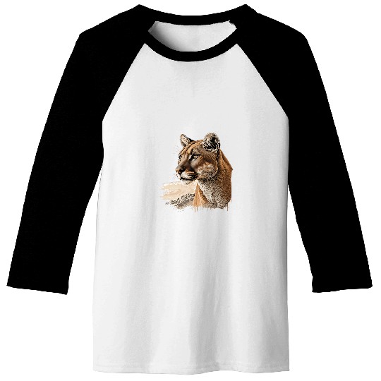 Lion Pet Mountain Lion Predatory Cat Baseball Tees