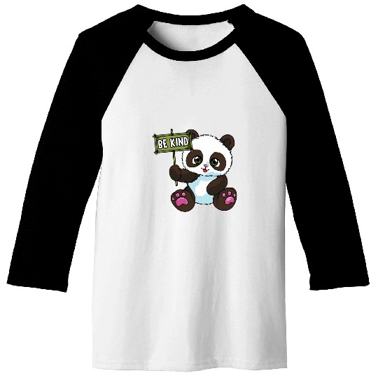 Panda Pet Be Kind Panda Cute Student Choose Kindness antis Bullying Baseball Tees