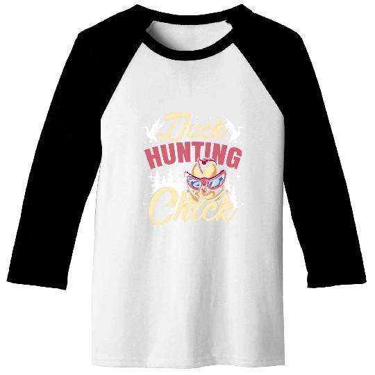 Duck Hunting Hunter Chicken Girl vintages Duck Hunting Chick Baseball Tees