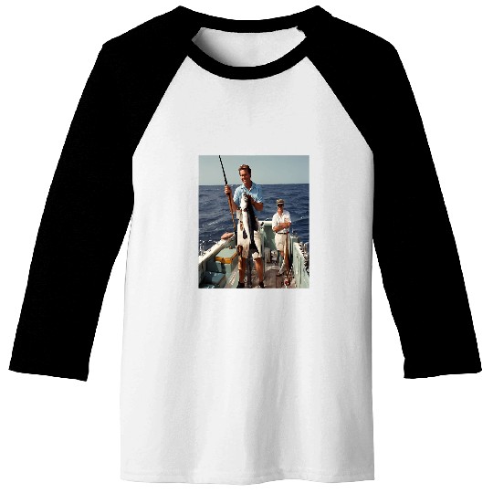 Fishing Fun Deepsea Fishing Charter Boat Baseball Tees