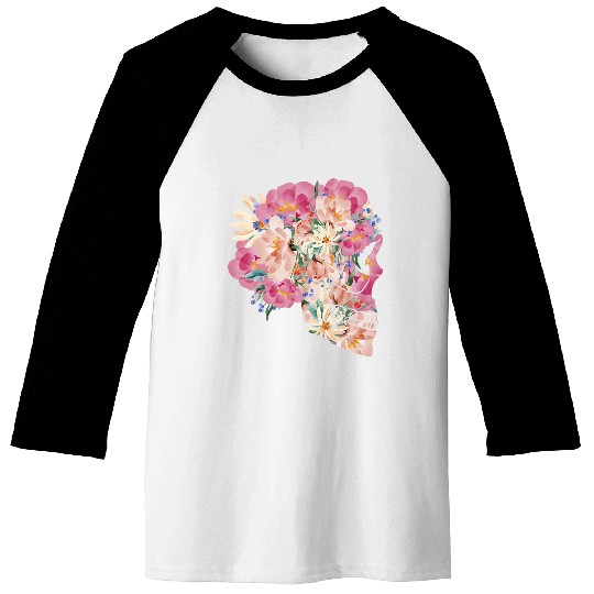 Skeletons Rose Skull Roses vintages Tattoo Style Baseball Tees