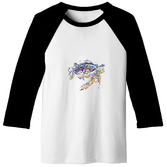 Sea Turtle Tortoise Waterturtle Ocean Natural Environment 19 Baseball Tees