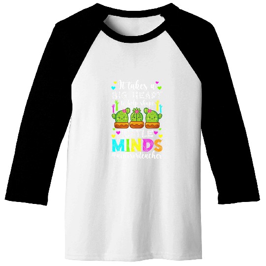 Shape Little Minds Autism Teacher Autism Awareness Teacher Baseball Tees